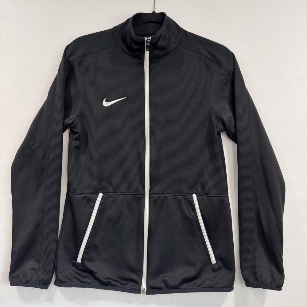 Nike Men’s Dri-Fit small Black and White Zip-Up Jacket